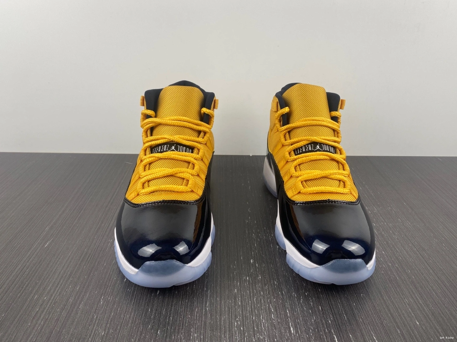 Air Jordan CT8012-118 11 White Retro Black Yellow 0114